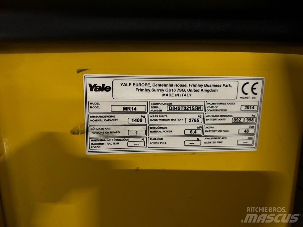 Yale MR 14 Skjutstativtruck