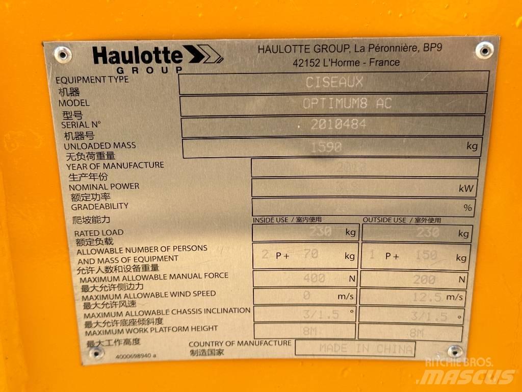 Haulotte OPTIMUM 8 Saxliftar