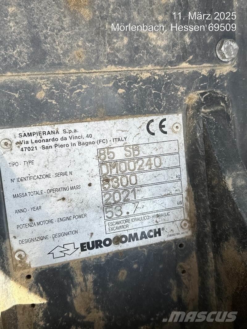 Eurocomach 85SB Minigrävare < 7t