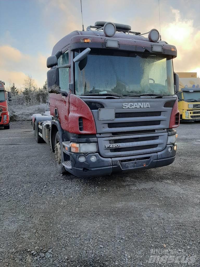 Scania P 420 Växelflak-/Containerbilar
