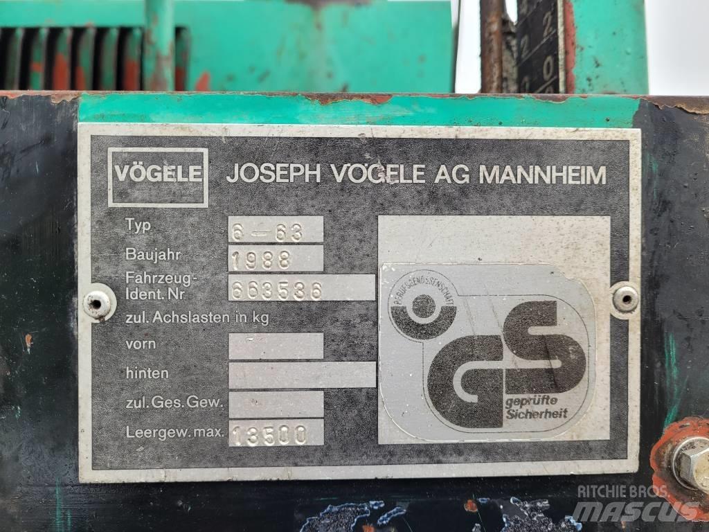 Vögele Super 1500 Asfaltsläggningsmaskiner