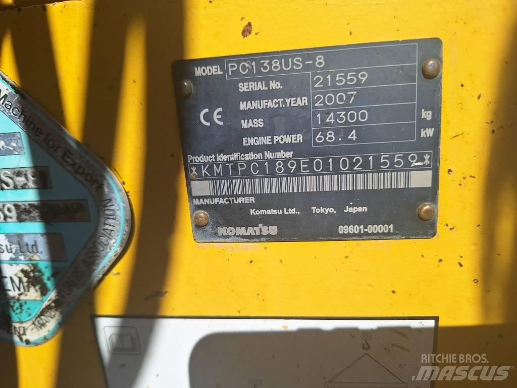 Komatsu PC 138 US-8 Bandgrävare