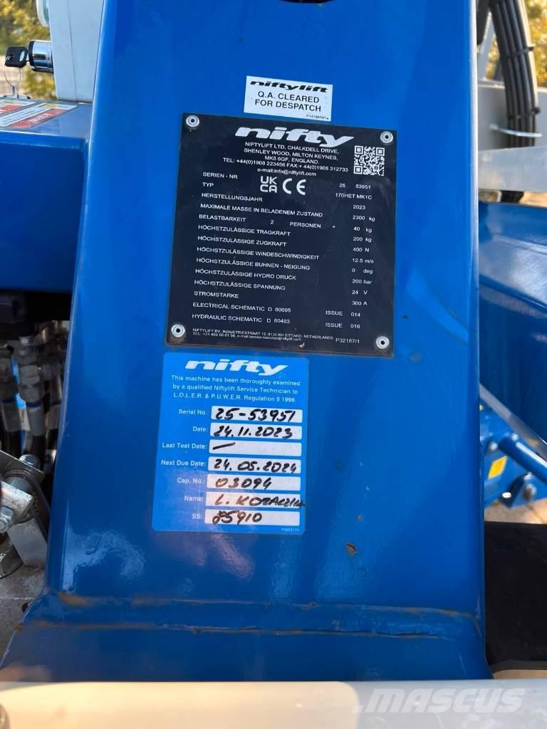 Niftylift 170 HET Skylift