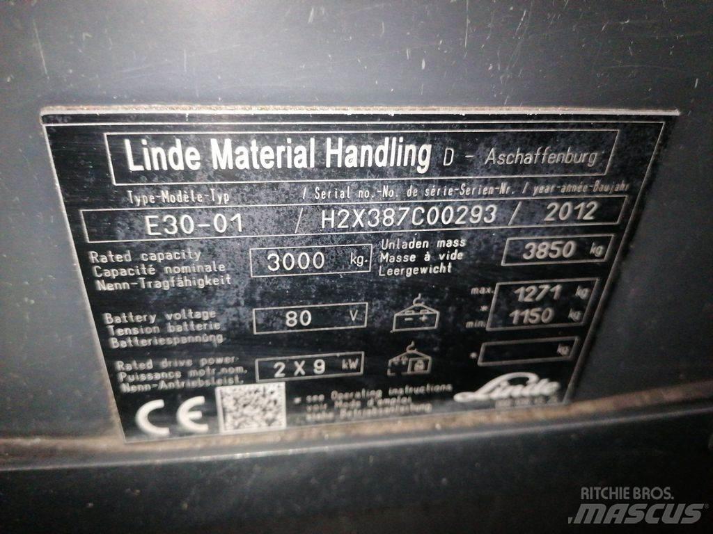 Linde E30-01 Elmotviktstruckar