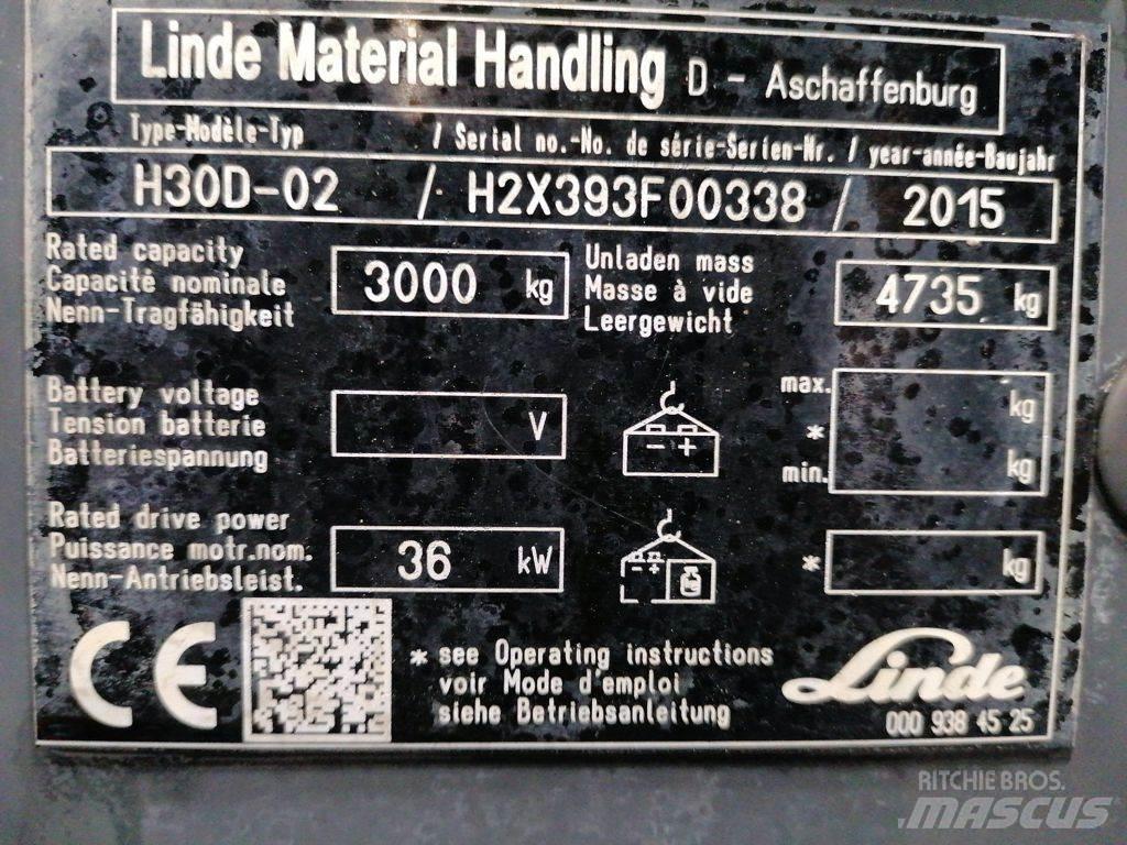 Linde H30D-02 Dieselmotviktstruckar