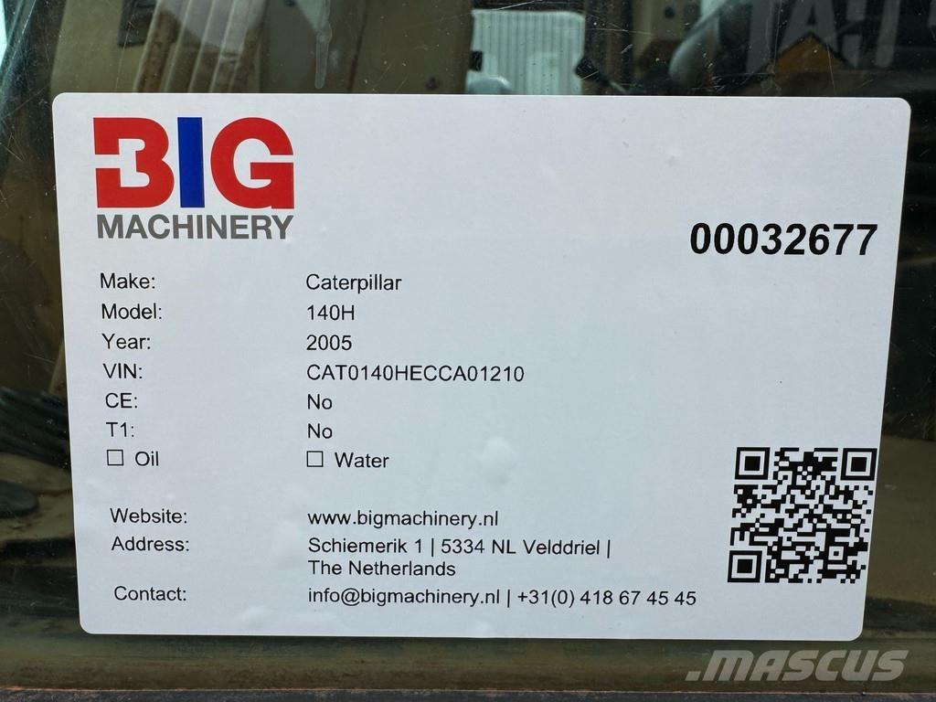 CAT 140H Väghyvlar