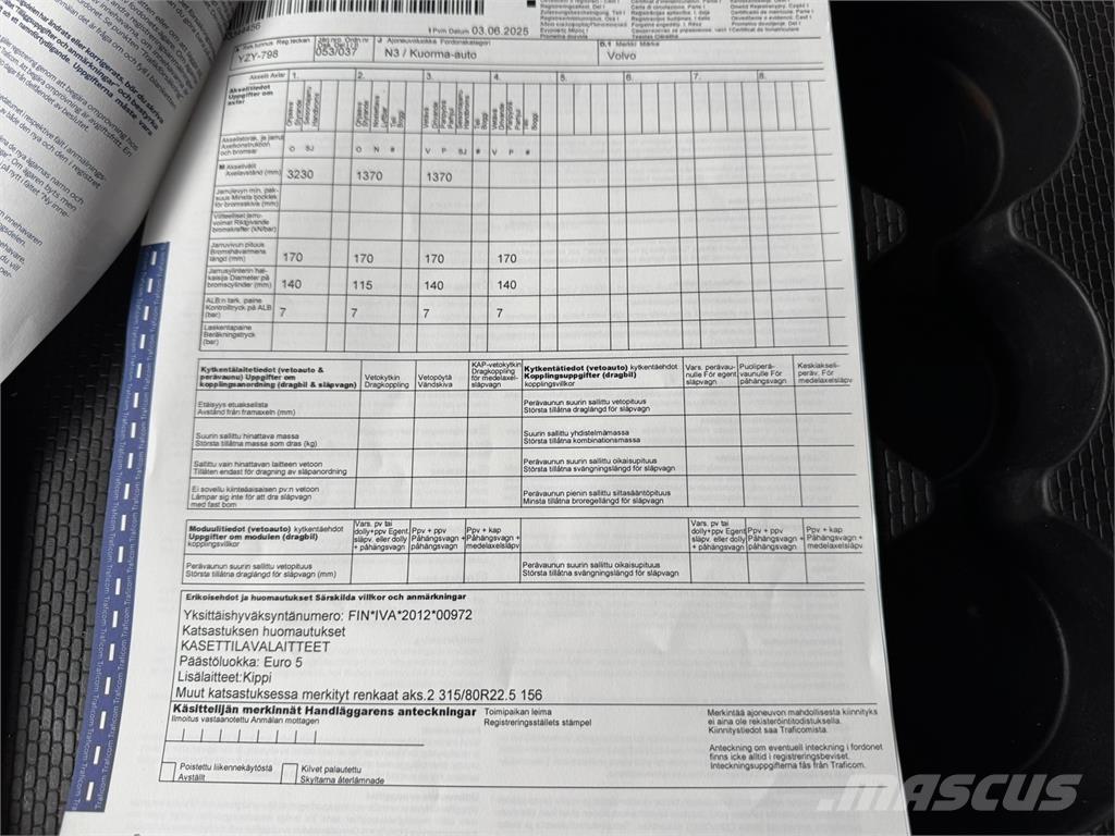 Volvo FMX 8x4 Tippbilar