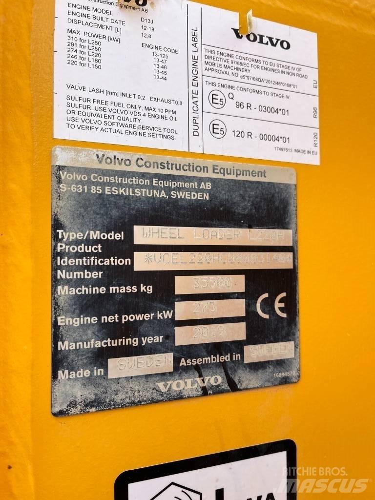 Volvo L220H Hjullastare