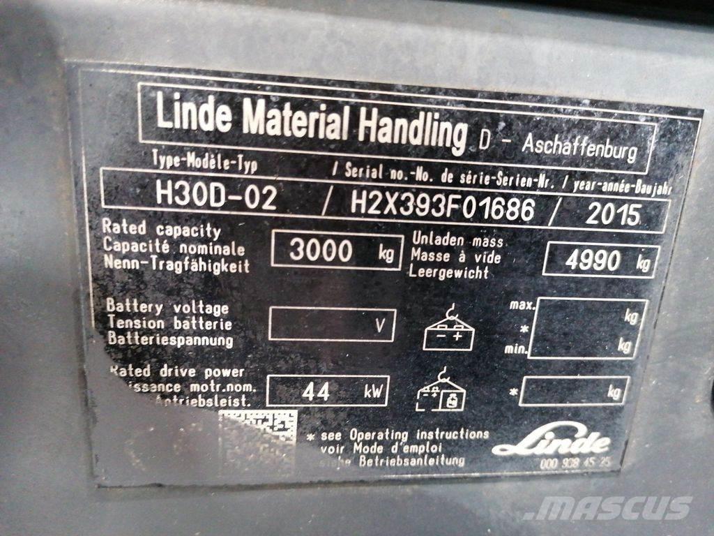 Linde H30D-02 Dieselmotviktstruckar