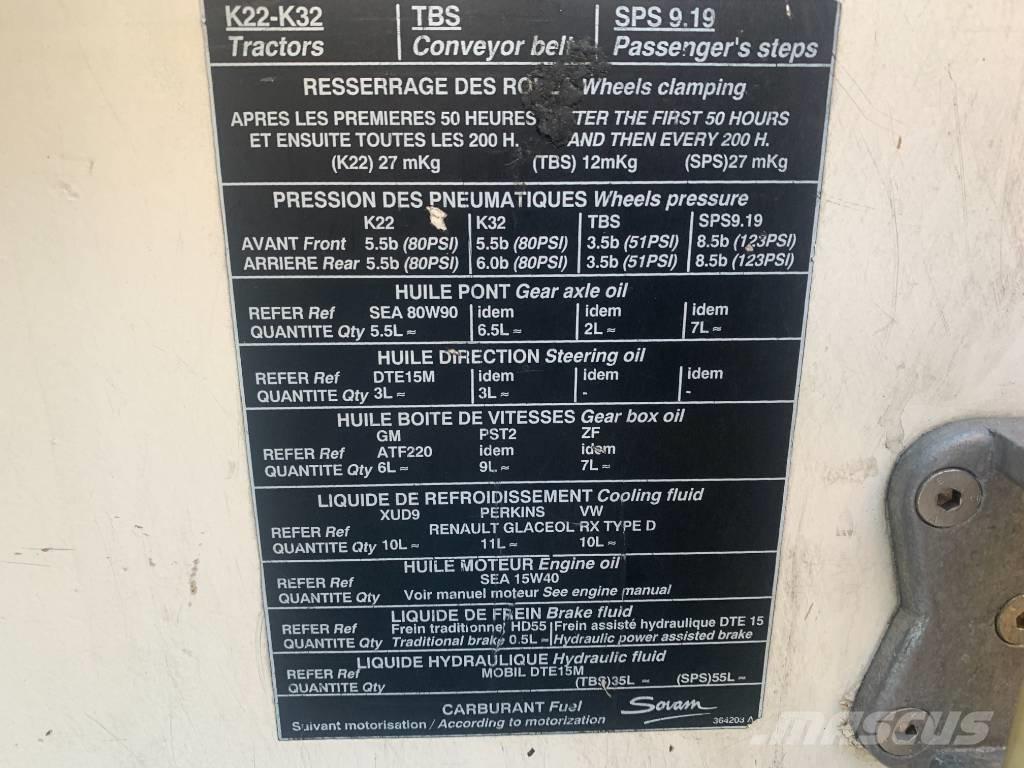Sovam K22 V-3080 Flygplatsutrustning