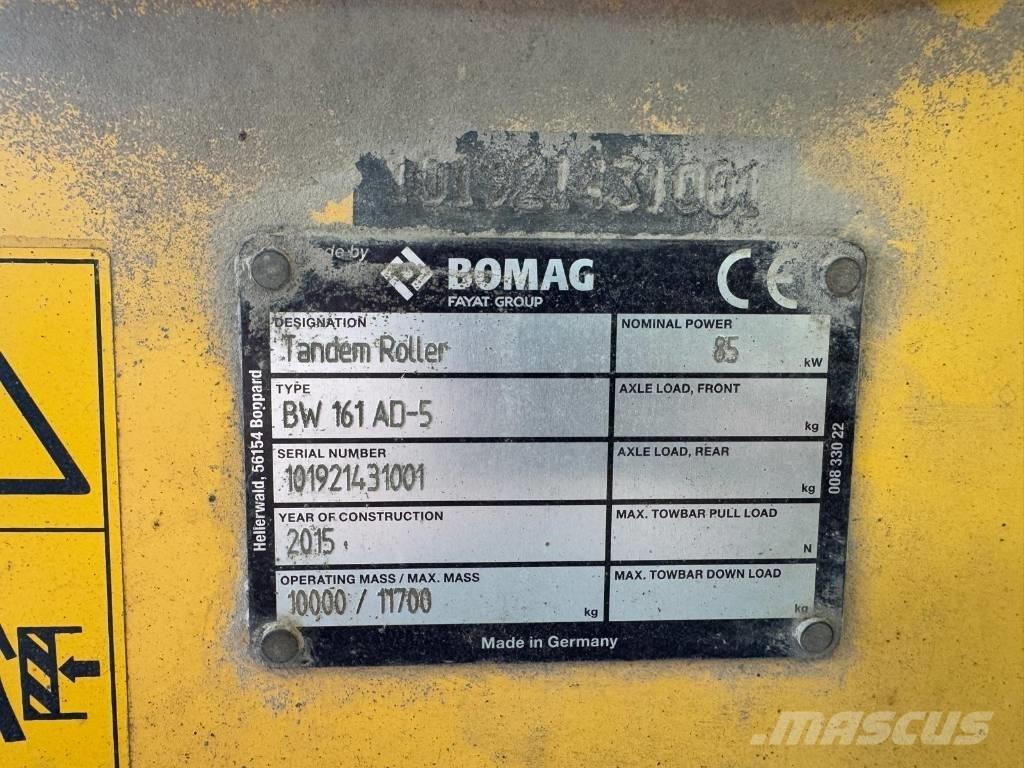 Bomag BW 161 AD-5 Tvåvalsvältar