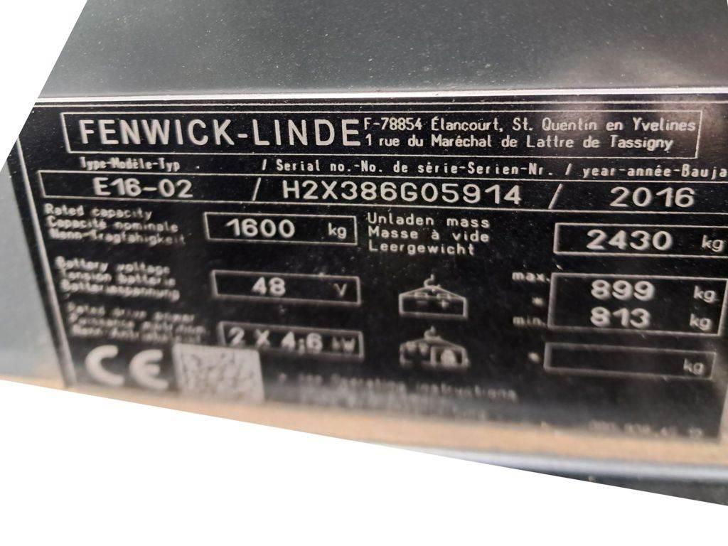 Linde E16-02 Elmotviktstruckar