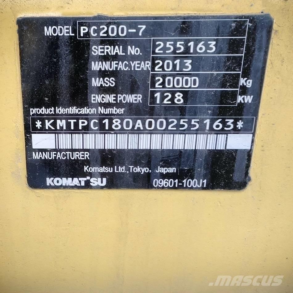 Komatsu pc200-7 Bandgrävare