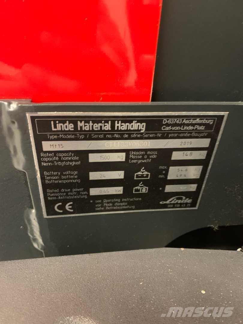 Linde MT15 Staplare-led