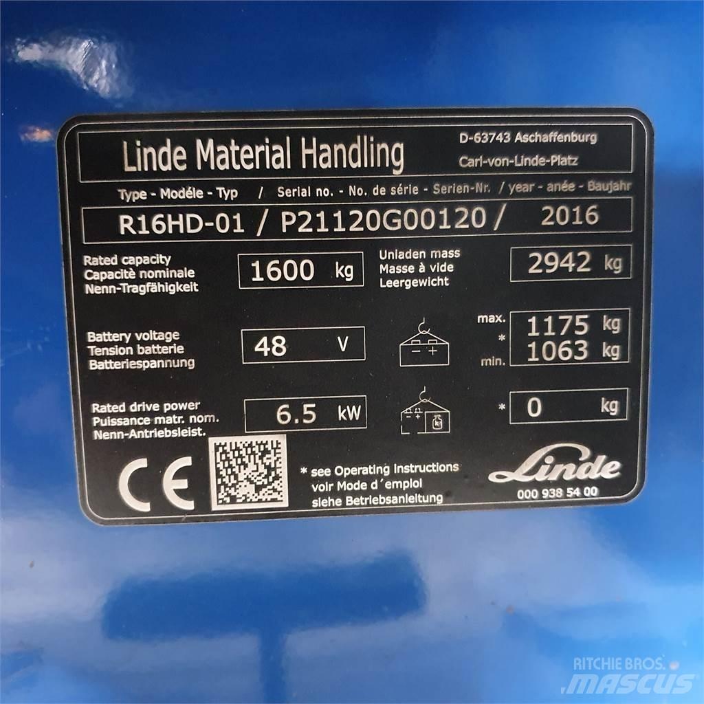Linde R16HD Skjutstativtruck
