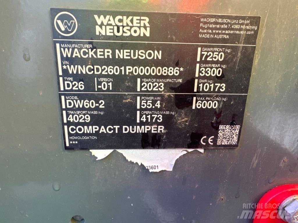 Wacker Neuson DW60-2 Minidumprar