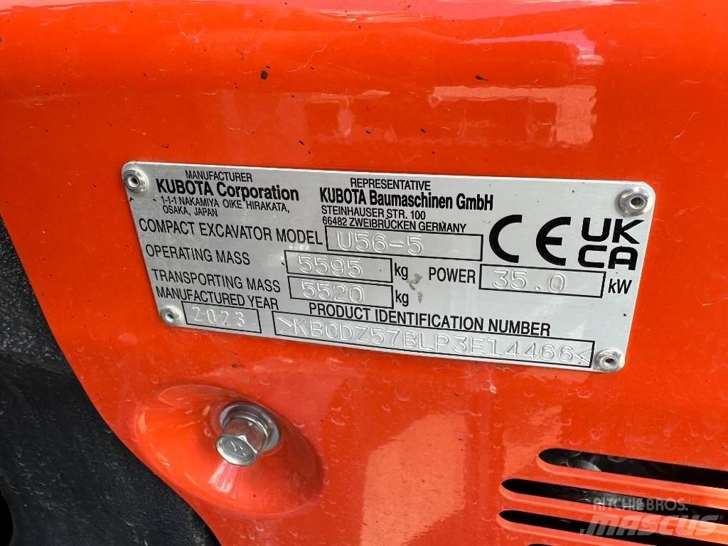 Kubota U 56-5 Minigrävare < 7t