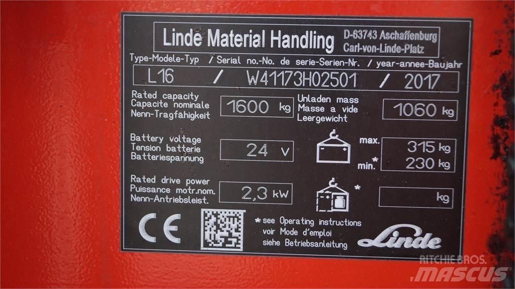 Linde L16i Staplare-led