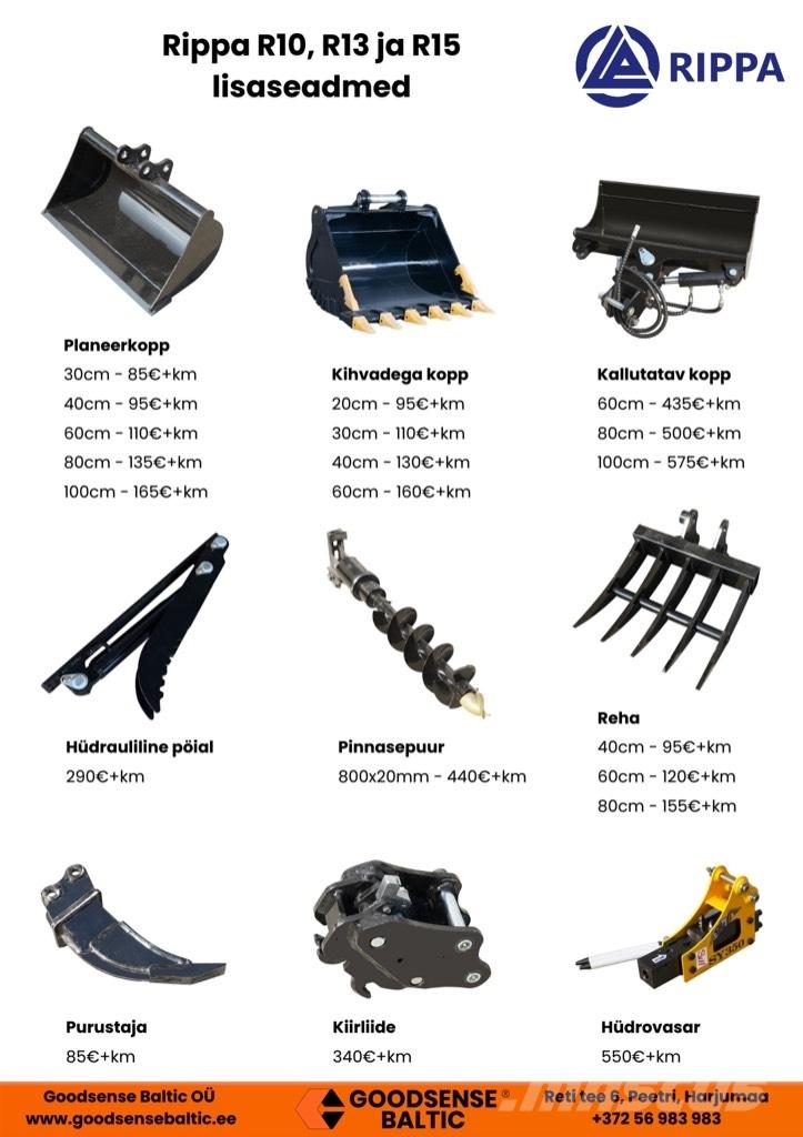 Rippa R18 Pro Minigrävare < 7t