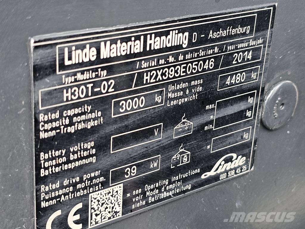 Linde H30T-02 Gasolmotviktstruckar