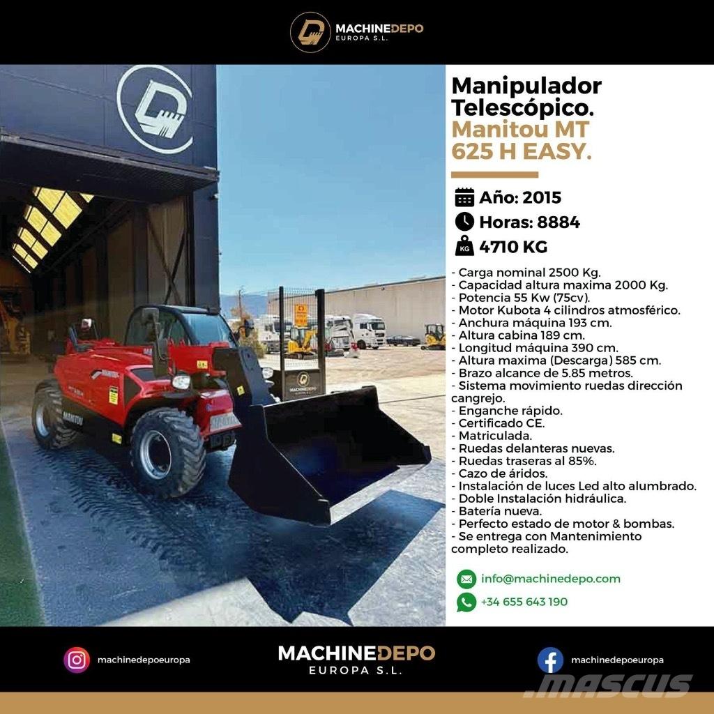Manitou MT 625 H Teleskoplastare