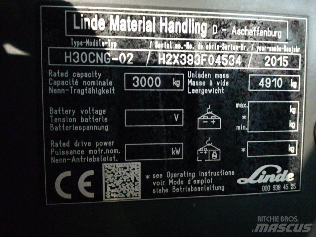 Linde H30TCNG-02 Gasolmotviktstruckar