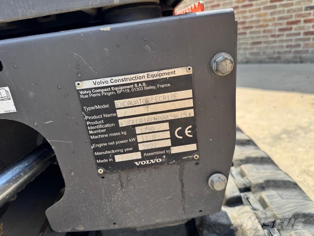 Volvo ECR 18 E Minigrävare < 7t