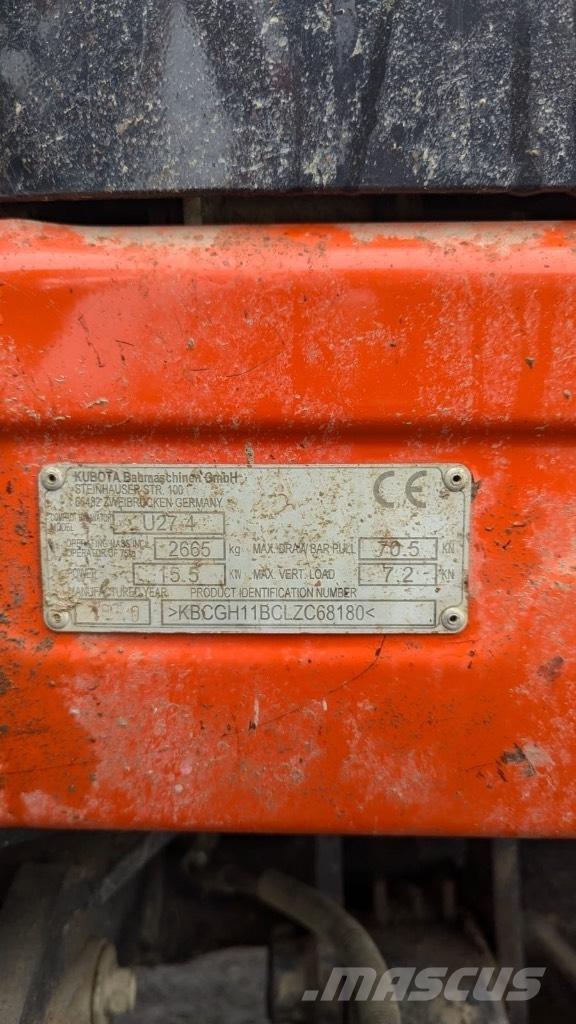 Kubota U 27-4 Minigrävare < 7t