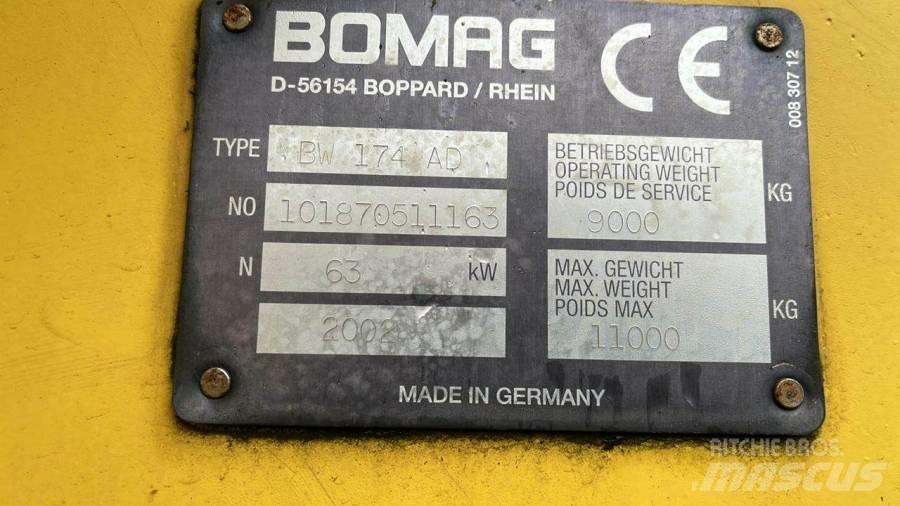 Bomag BW174 AD Tvåvalsvältar
