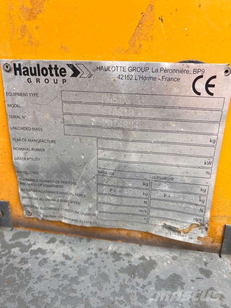 Haulotte Star 10 Teleskop bomliftar