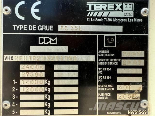 Terex AC 35 L Allterrängkranar