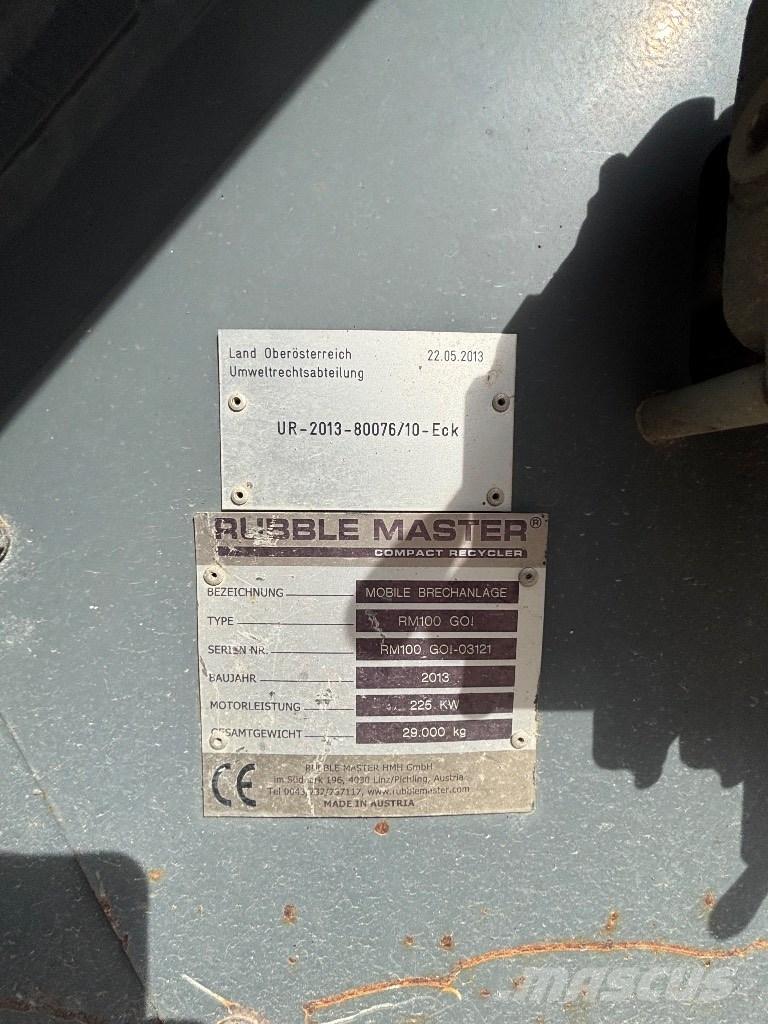Rubble Master RM 100 Mobila krossar