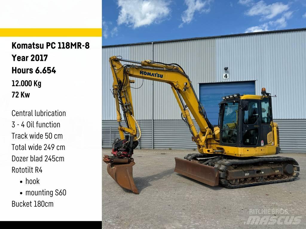 Komatsu PC 118 MR-8 Bandgrävare