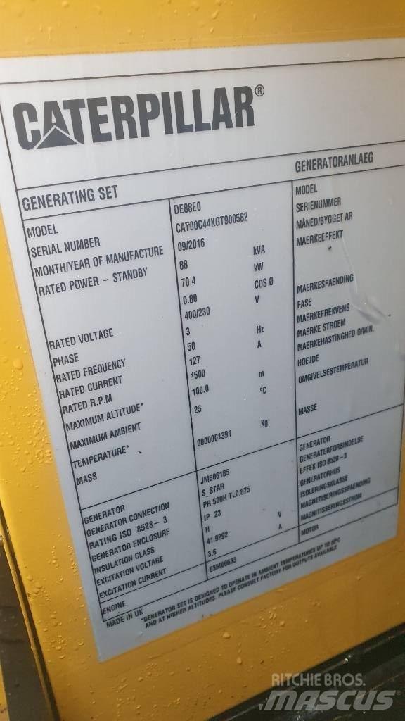 CAT DE 88 E O Dieselgeneratorer