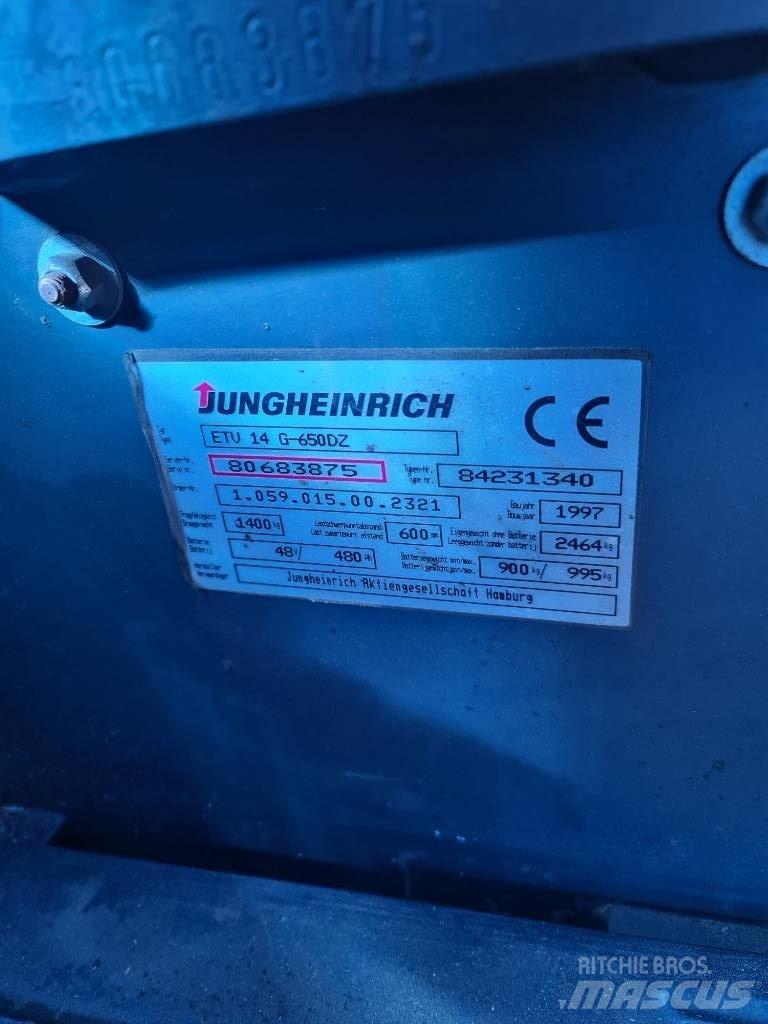 Jungheinrich ETV 14 Skjutstativtruck
