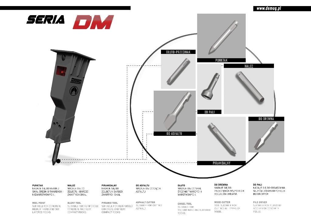  DEMOQ DM750 Hydraulhammare