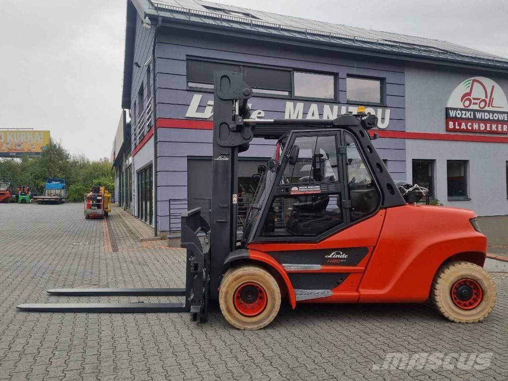 Linde H80T-03/1100 Gasolmotviktstruckar