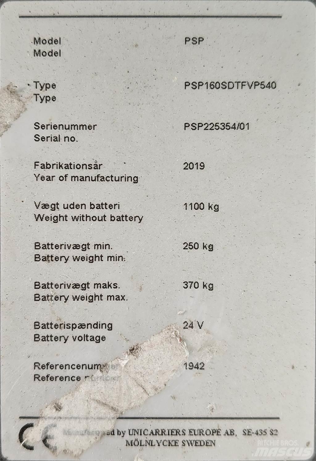 Atlet PSP160 Låglyftare med plattform