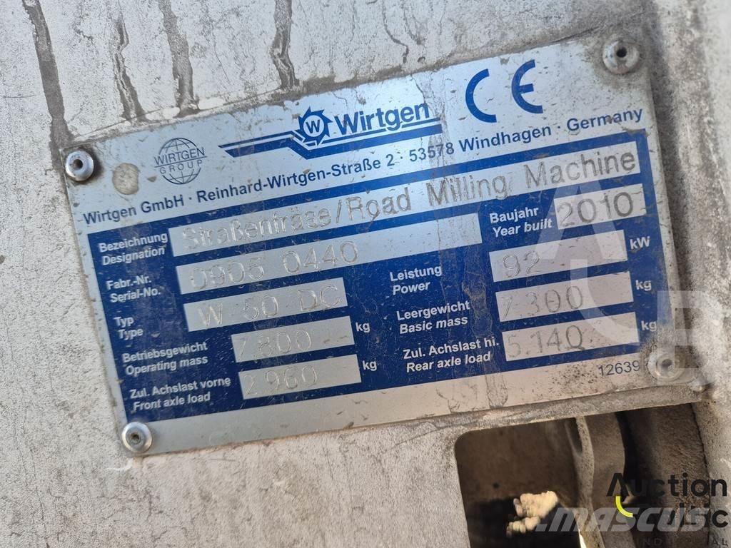 Wirtgen W50DC Asfaltskallfräsmaskiner