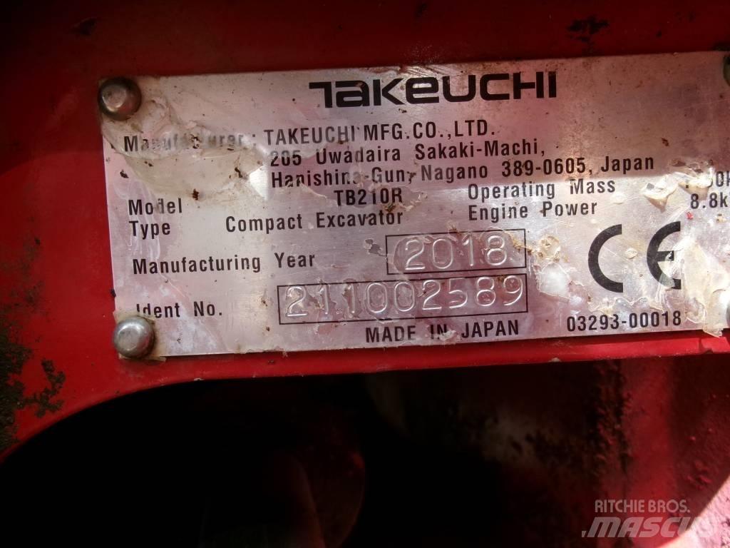 Takeuchi TB 210 R Minigrävare < 7t