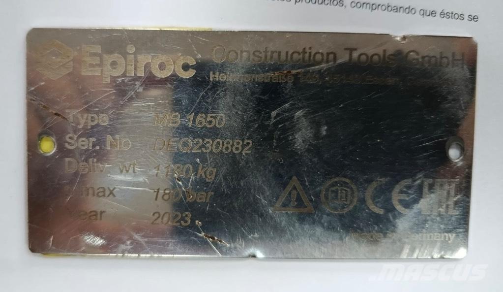 Epiroc MB1650 Hydraulhammare