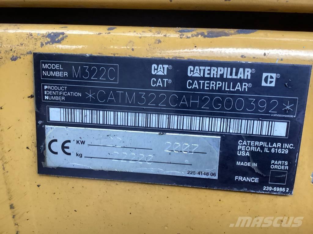 CAT M 322 C MH Avfalls / industri hantering