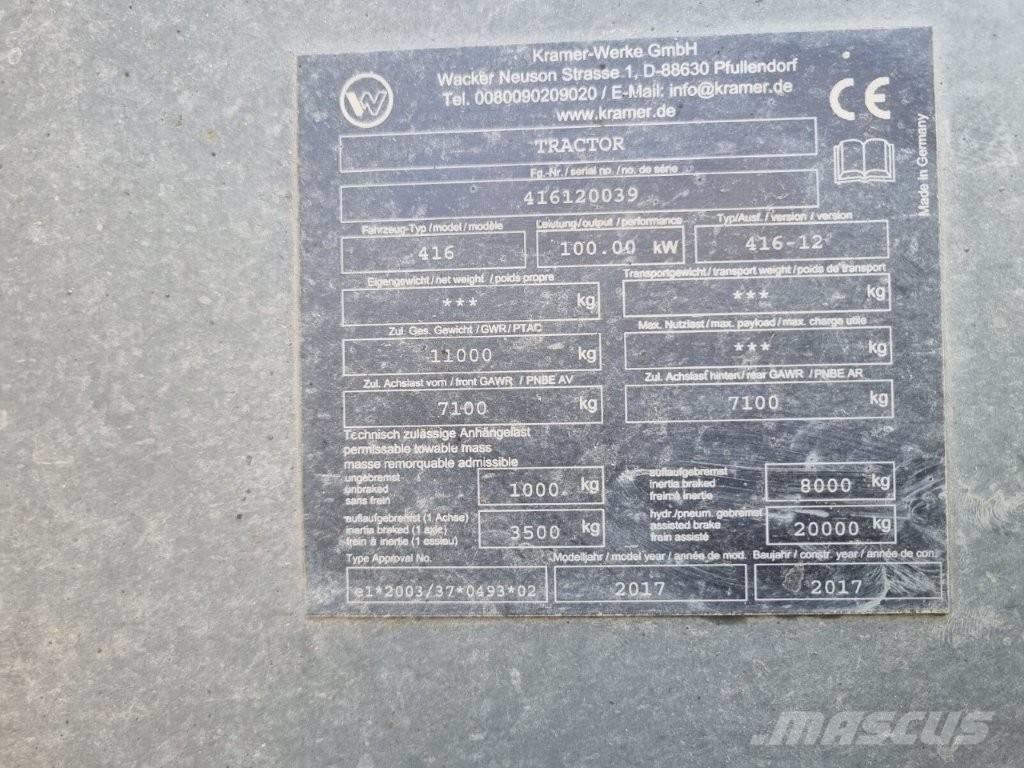 Kramer KT 447 Teleskoplastare