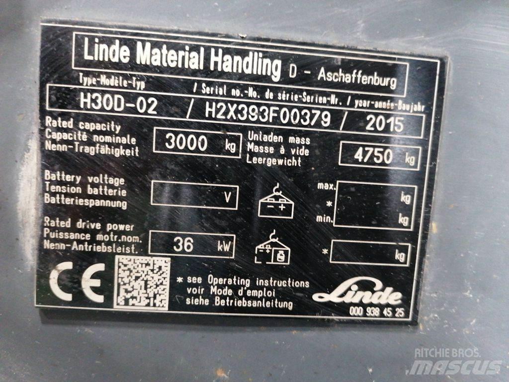 Linde H30D-02 Dieselmotviktstruckar