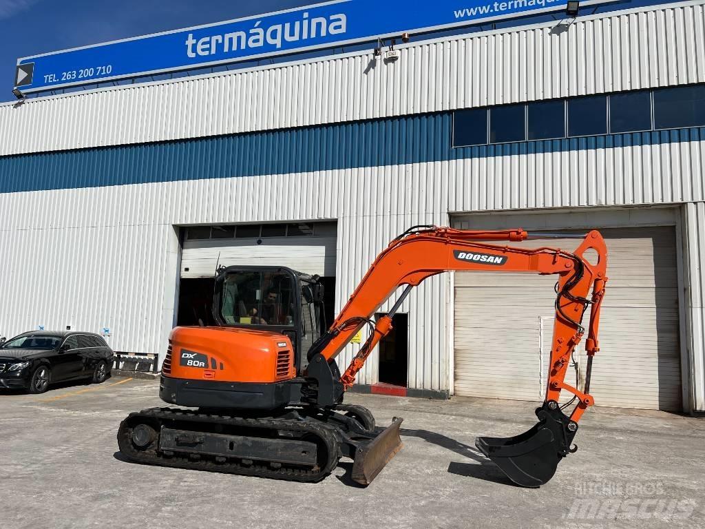 Doosan DX 80 R Midigrävmaskiner 7t - 12t
