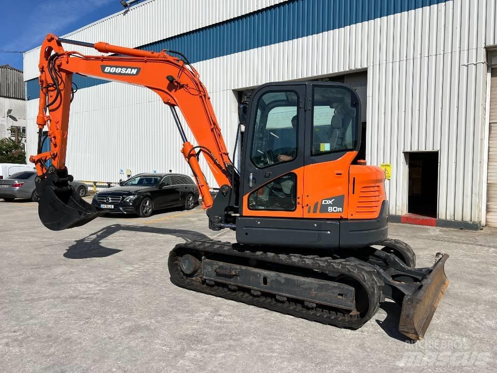 Doosan DX 80 R Midigrävmaskiner 7t - 12t