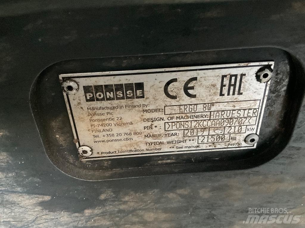 Ponsse ERGO 8W Skördare