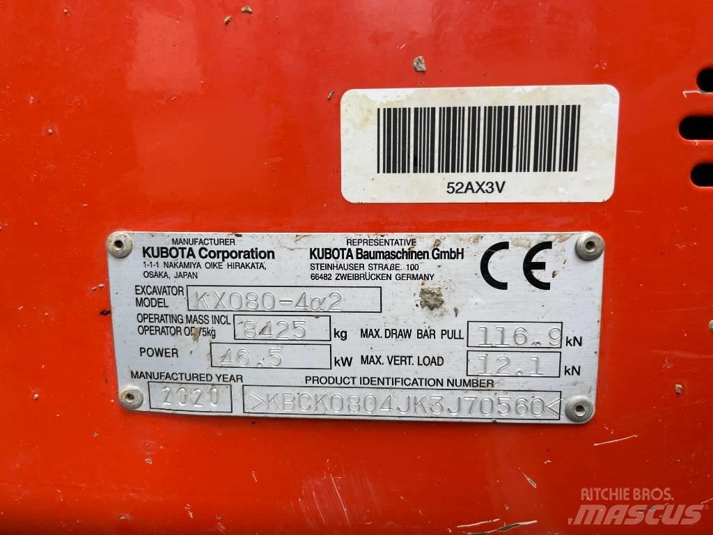 Kubota KX 080-4 Midigrävmaskiner 7t - 12t