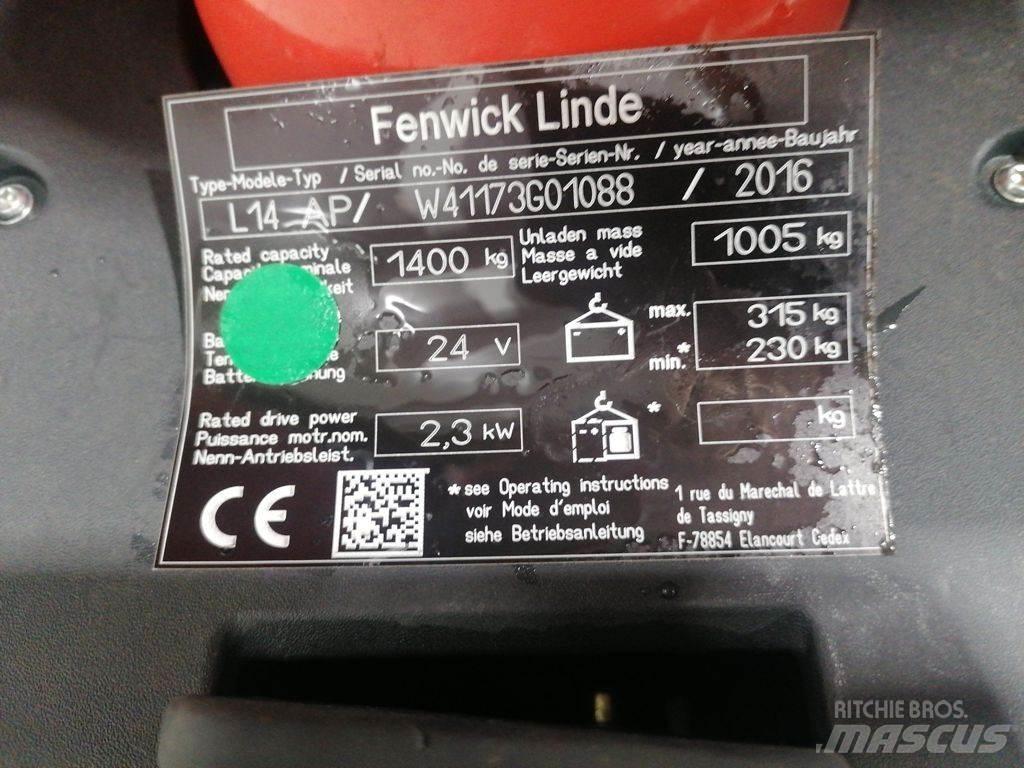 Linde L14AP Staplare-led