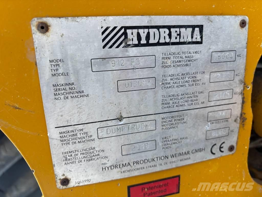 Hydrema 912 FS Midjestyrd dumper